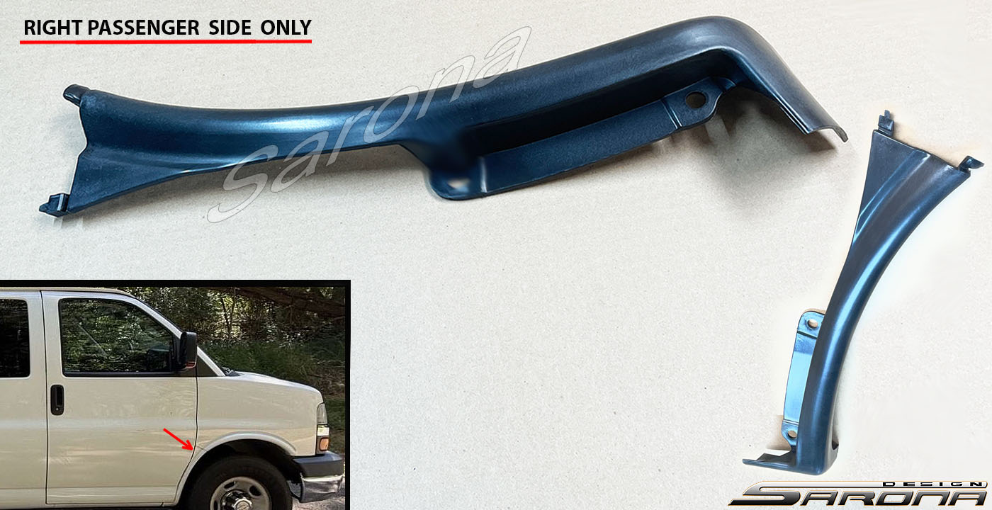 Custom Chevy Express Van  All Styles Fender Flares (2003 - 2027) - $69.00 (Part #CH-005-FF)